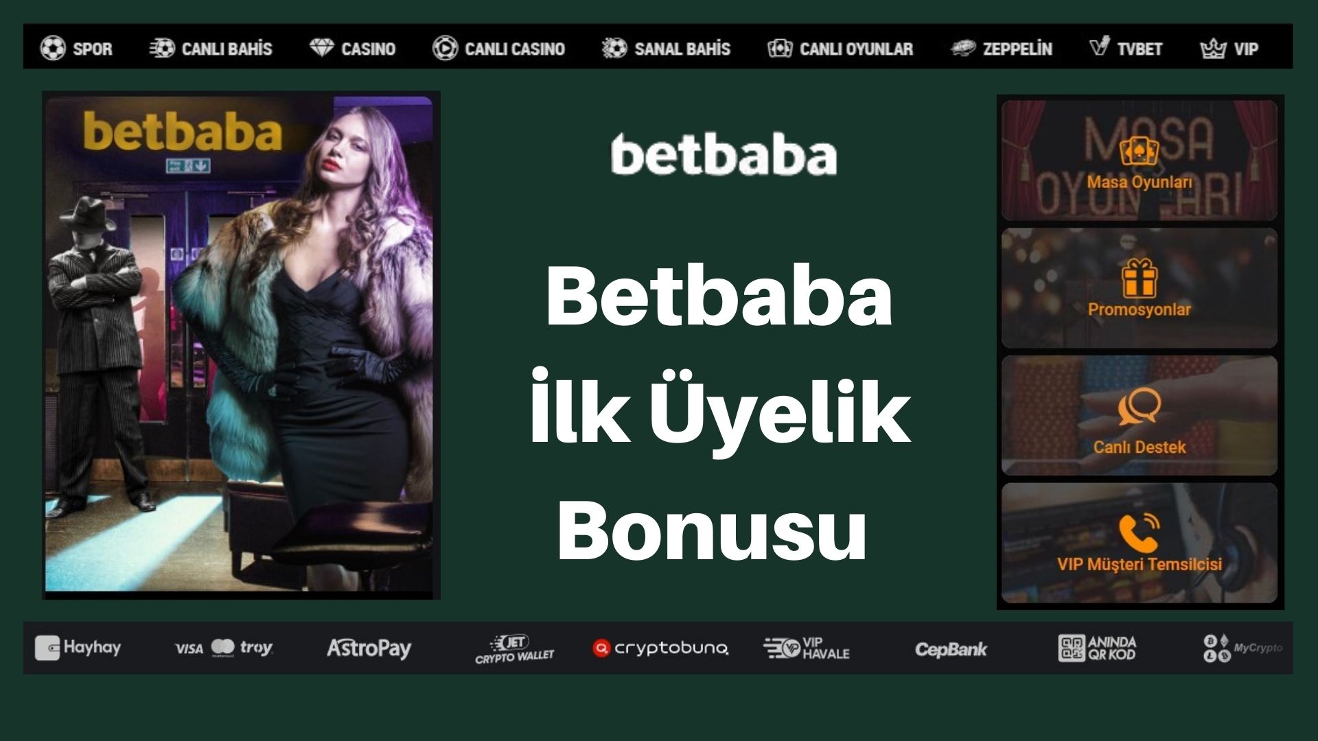 Betbaba İlk Üyelik Bonusu