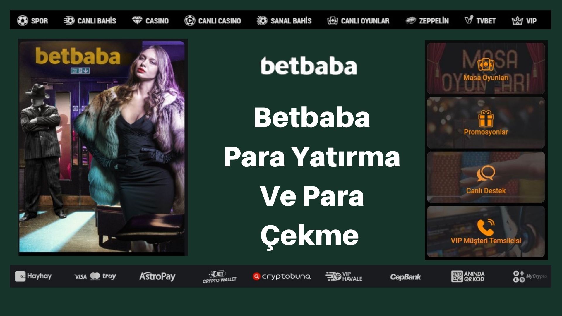 Betbaba Para Yatırma Ve Para Çekme